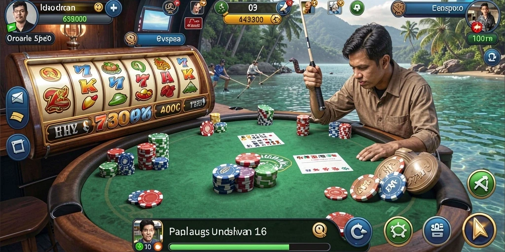 Screenshot memperlihatkan leaderboard tempat pemain bersaing.