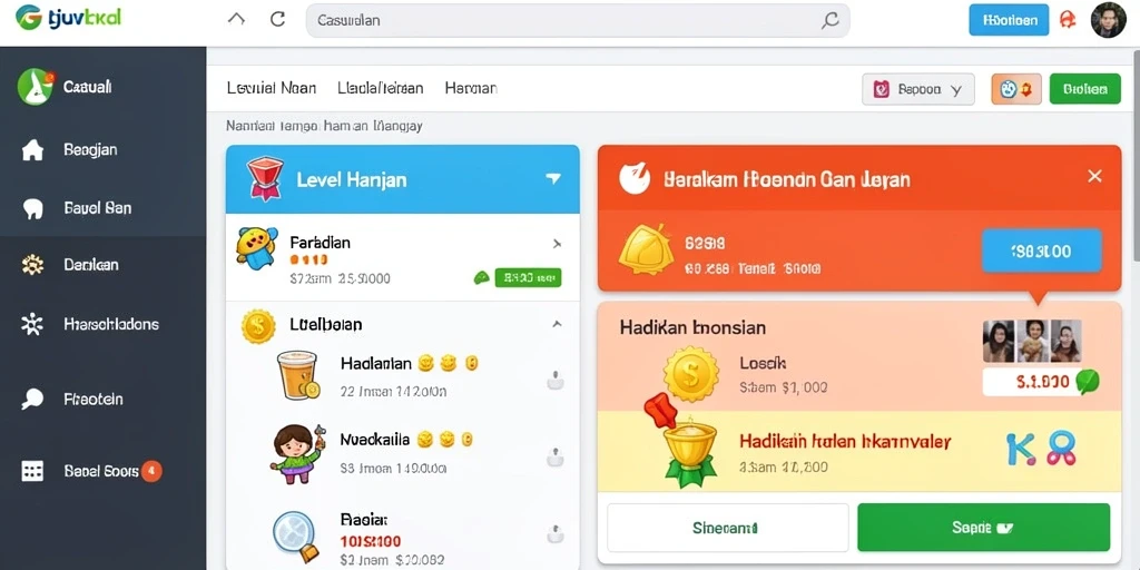 Tampilan level baru yang menantang dan seru.