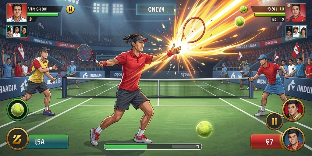 Aktivitas bermain bersama teman di mode multiplayer.